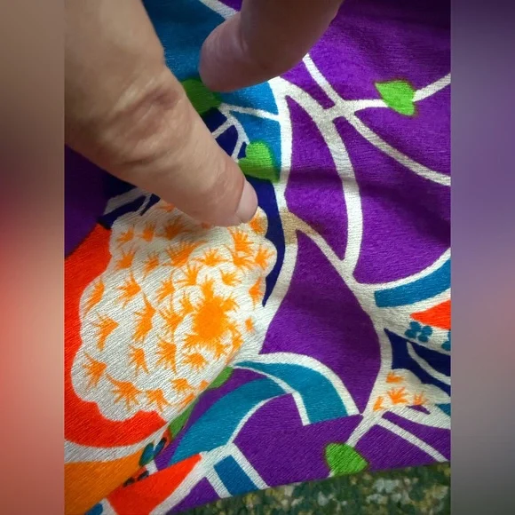 Vintage Keene Sportwear Hawaii tropical smocked halter maxi dress, size small - Picture 11 of 14